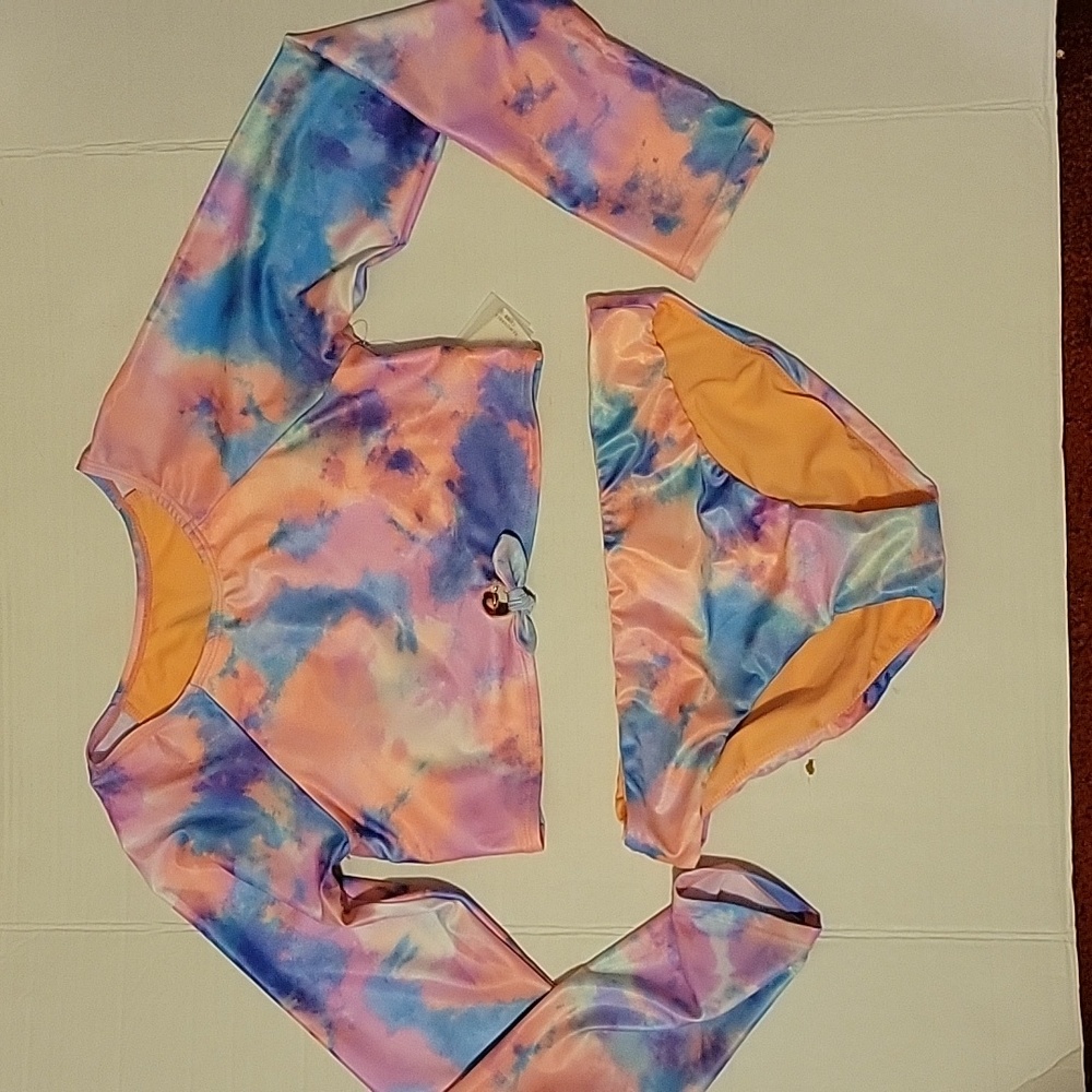 Raisins Girls Kauai Long Sleeve 2 Piece Swim Set